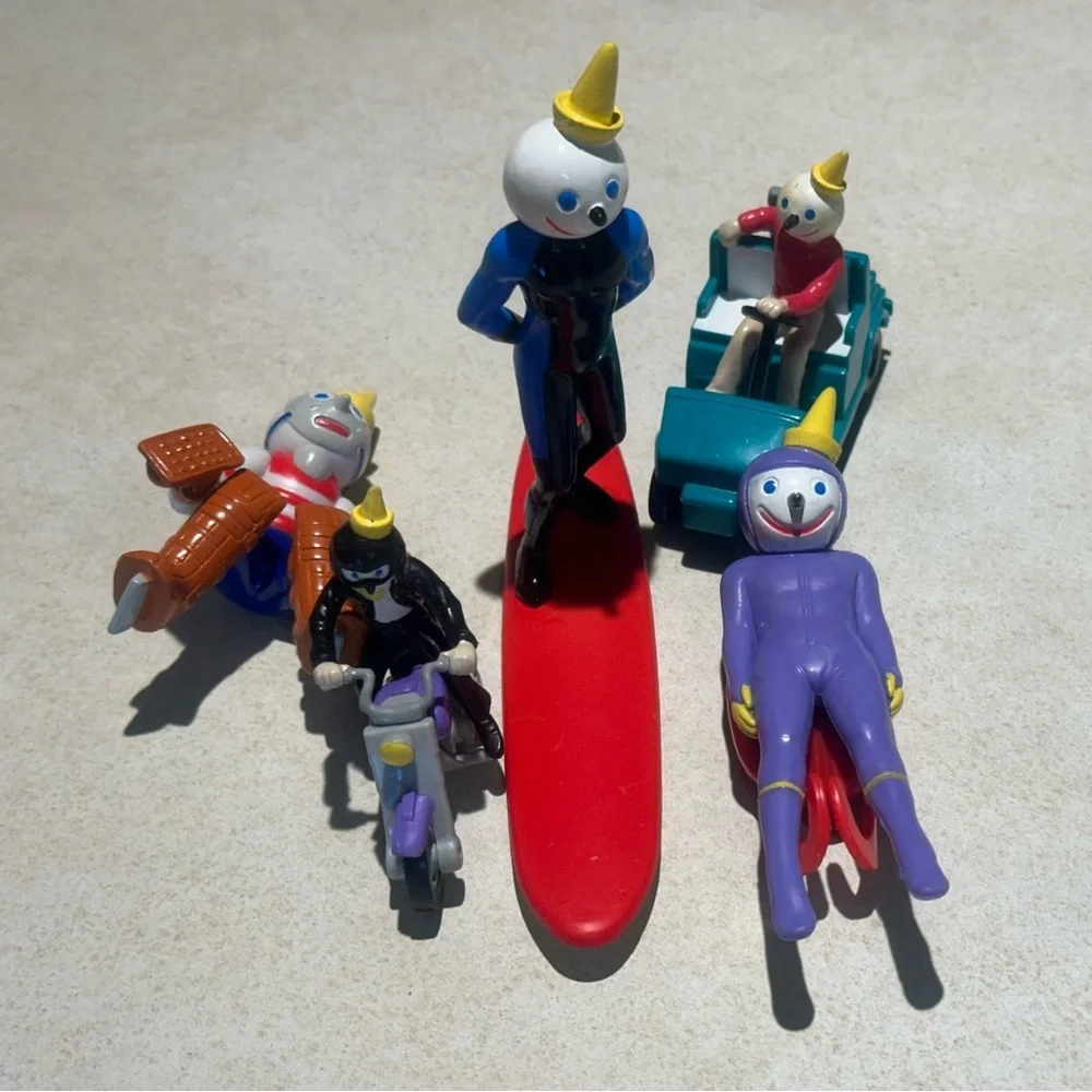 Vintage Jack In The Box Bendy Figures Lot (17) 90s Jock Jack Toy Collection